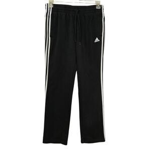 Adidas Women's 3-Stripes Essentials Pant Size Large Black Draw String Stretchy